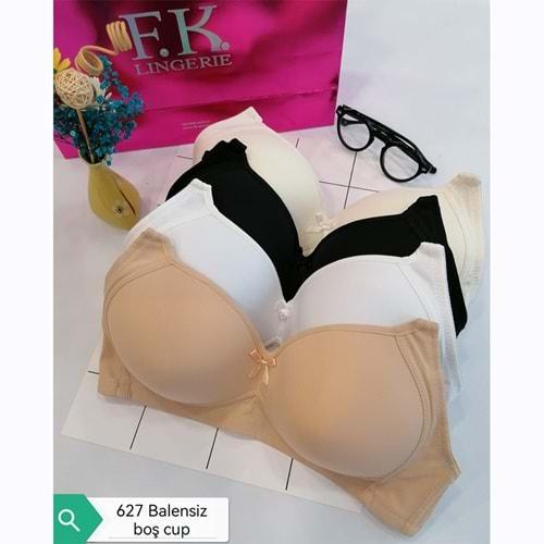 F.K 627 Bayan B Cup Süngerli İçi Boş Sütyen 80-95