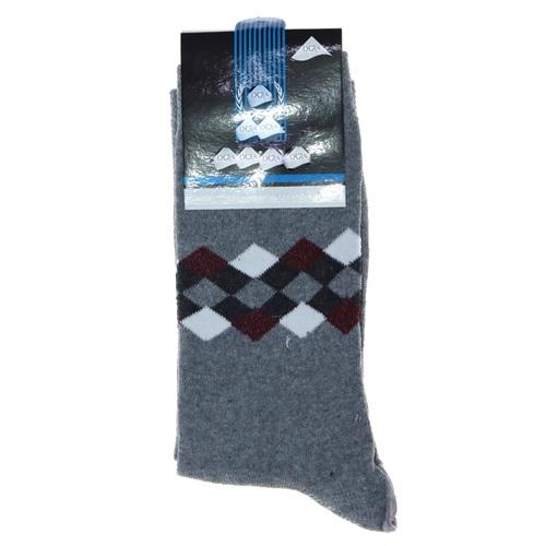 Erkek Likralı Desenli Soket Çorap