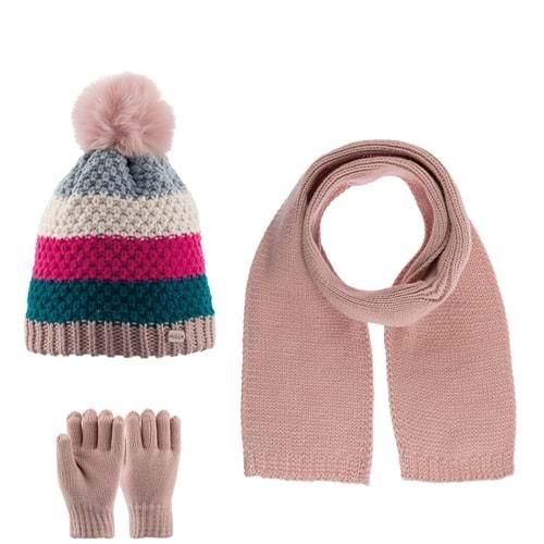 Kitti K23170-07 Kız Çocuk Triko 3 Lü Set Takım 4-8 Yaş