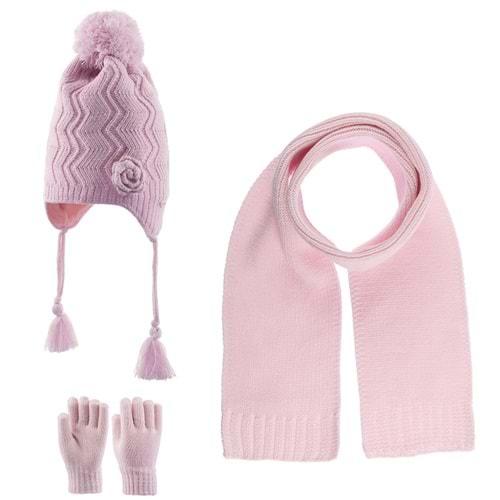 Kitti K23170-03 Kız Çocuk Triko 3 Lü Set Takım 4-8 Yaş