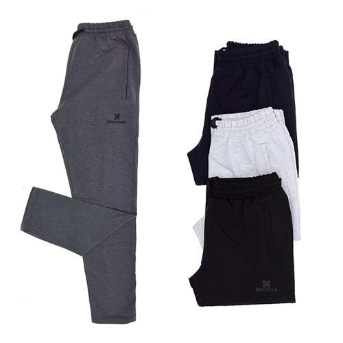 Cml 00036 Erkek Jumbo Battal Kompak Penye Bow Bowen Armalı Bol Paça Cepli Eşofman Alt 3-6