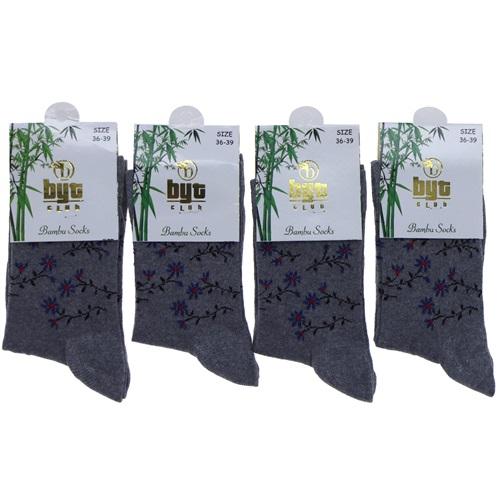 Byt Bayan Desenli Likralı Soket Çorap