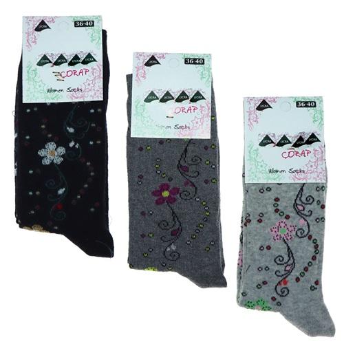 Mendi Bayan Likralı Soket Çorap