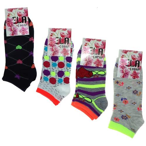 Bayan Penye Likralı Patik Çorap