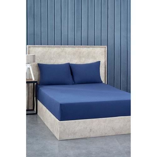 Evimart Home Düz Fitted Lastikli Battal Tek Çarşaf 180x200cm