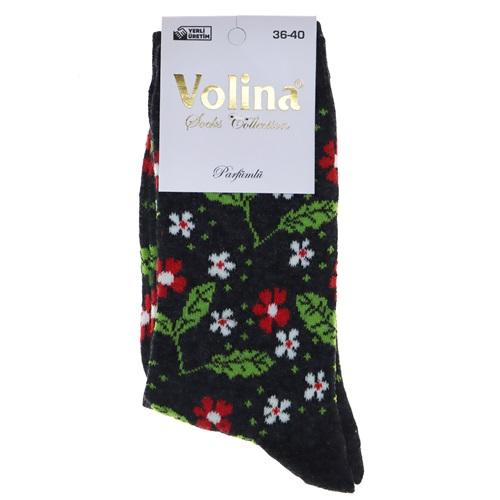 Volina Bayan Desenli Likralı Soket Çorap