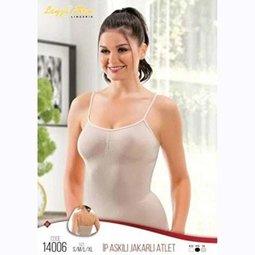 Layza Form 14006 Bayan Jakarlı İnce Askılı Atlet