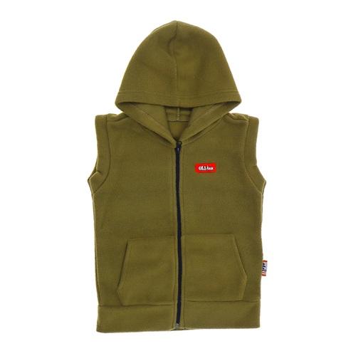 Elsi 5000-1-Erkek Çocuk Aksesurlı Kapşonlu Polar Yelek 5-8 Yaş