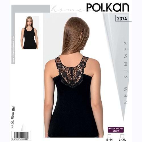 Polkan 2374 Bayan Sırtı Güpürlü Atlet