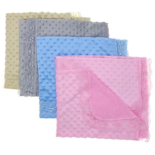 Bebiş 1130 Nohutlu Dantelli Bebe Battaniye 0-1 Yaş