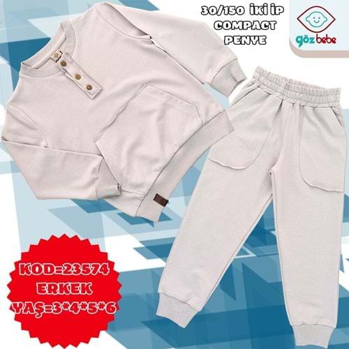 Göz Bebe 23574 Erkek Çocuk 3 Düğmeli 2 li Takım 3-6 Yaş