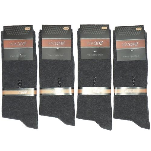 Vivare Erkek Penye Dikişsiz Likralı Soket Çorap