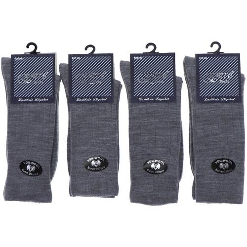 Erkek Kutulu Dikişsiz Diyabetik Şeker Likralı Soket Çorap