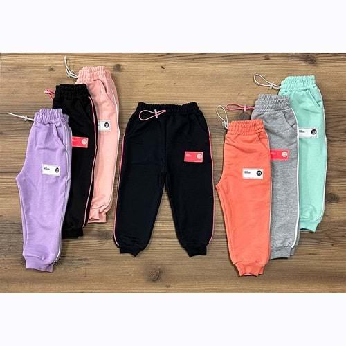 Bıcır Kız Çocuk Kompak Penye Sport Fashion Baskılı Tek Alt 1-4 Yaş