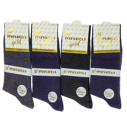 Mısırlı Gold 8486 Erkek Dikişsiz Poşetli Likralı Soket Çorap