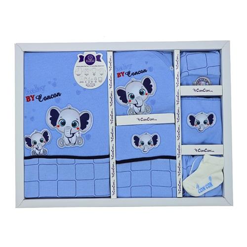 CC-553 Bebe Filli Nakışlı 10 Parça Zıbın Set 0-3 Ay