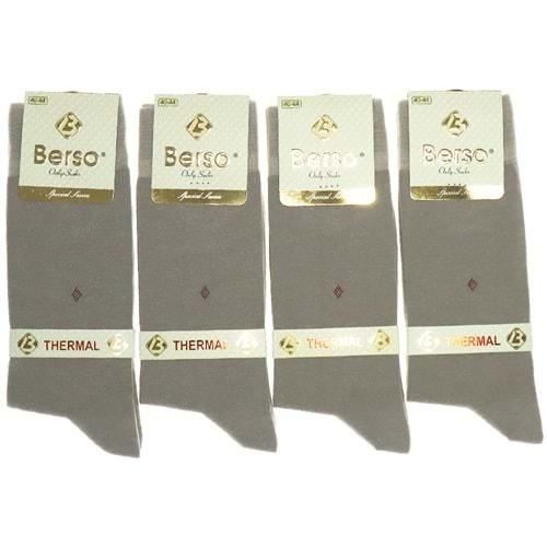 Berso 9010 Erkek İnce Termal Dikişsiz Likralı Soket Çorap