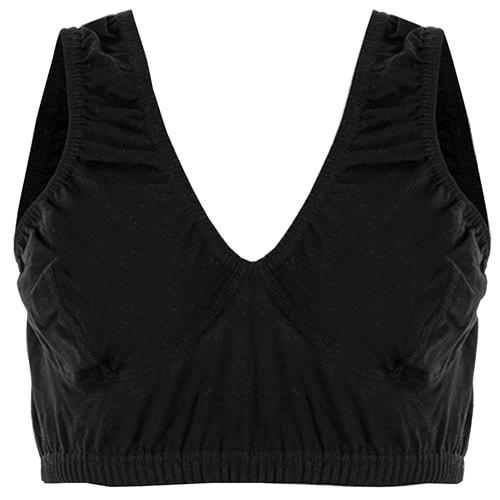 270 2 Bayan Siyah Penye Body Yarım Atlet Sütyen 90-95