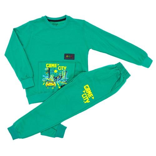 Tomıco 92001 Erkek Çocuk Penye Game City Baskılı Sweat 7-13 Yaş