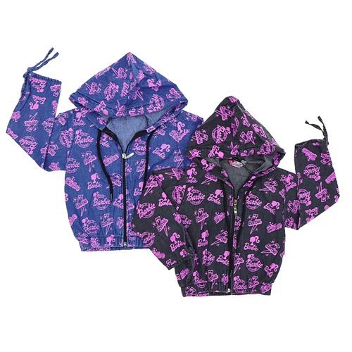 Barby 1005 Kız Çocuk Barbie Baskılı Kapşonlu Gömlek 5-8 Yaş