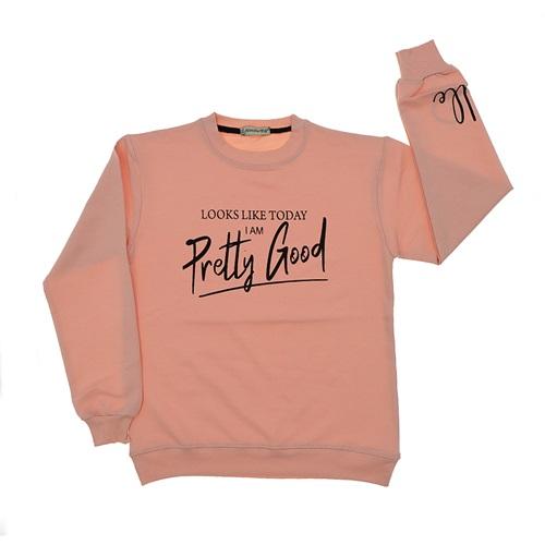 Almila 1140 Kız Çocuk Pretty Good Bas Penye Sıfır Yaka Sweat 13-16 Yaş