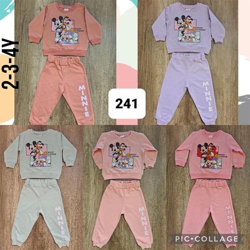 Çuf Çuf 241 Kız Çocuk Mickey & Friends Baskılı Takım 2-4 Yaş