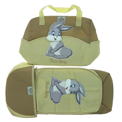 Rain Baby 397 Mobil Tavşanlı 2 li Lüx Bebe Taşıma Ve Malzeme Çantası