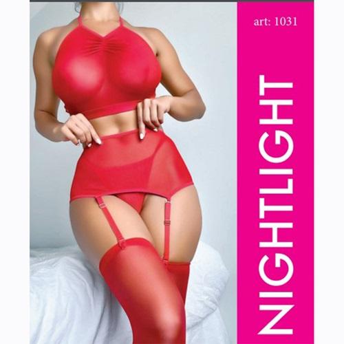 NightLight 1031 Bayan Fantazi Jartiyerli Takım Gecelik