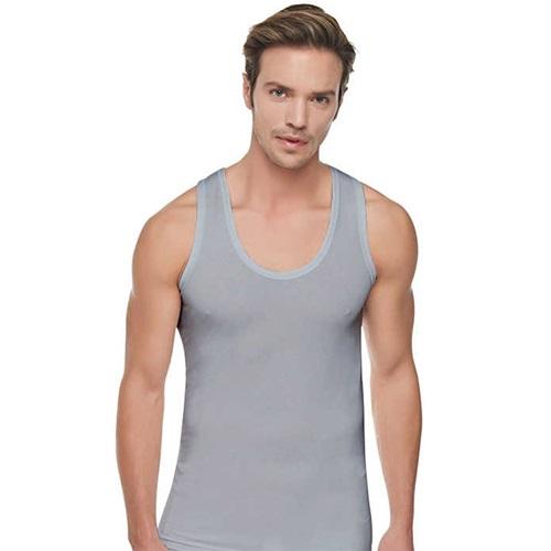 Tutku 0102 Erkek Renkli Ribana Atlet - Gri - 2