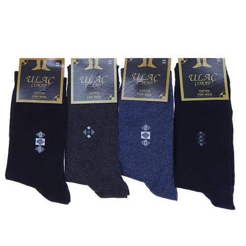 Ulaç 7009 Erkek Bilgisayarlı Desenli Likralı Soket Çorap