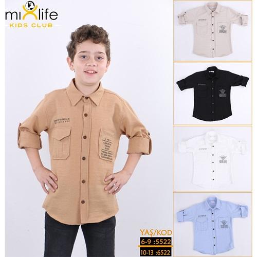 Mixlife 5522 Erkek Çocuk Cavalru 09 Bas Keten Takım 6-9 Yaş