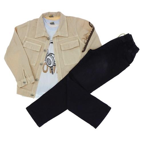 Mıncırık Kids 3692 Erkek Çocuk Zara Piefti Baskılı 3 Lü Takım 9-12 Yaş