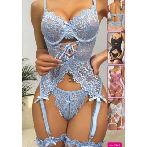 For Dreams 8462 Dantelli Fantazi Jartiyer Takım