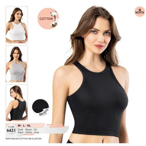 Kota 6431 Bayan Kaşkorse Geniş Askılı Pedli Krop