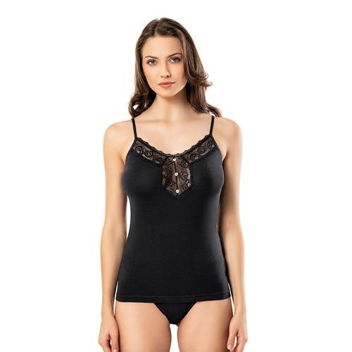 Kota 6459 Bayan Dantel Model Penye İp Askılı Atlet