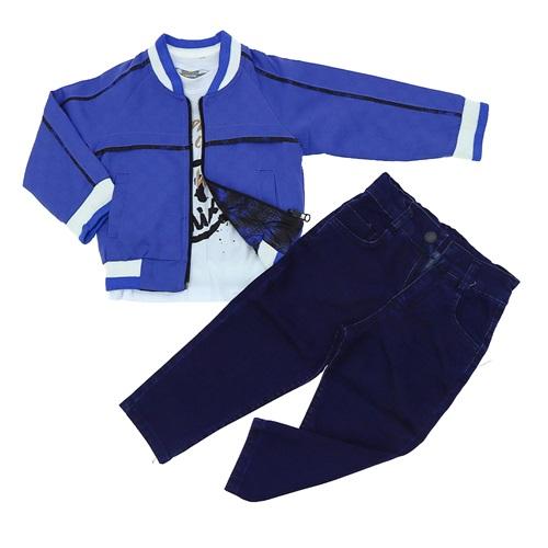 Mıncırık Kids 1755 Erkek Çocuk Çift Taraflı 3 Lü Takım 2-5 Yaş