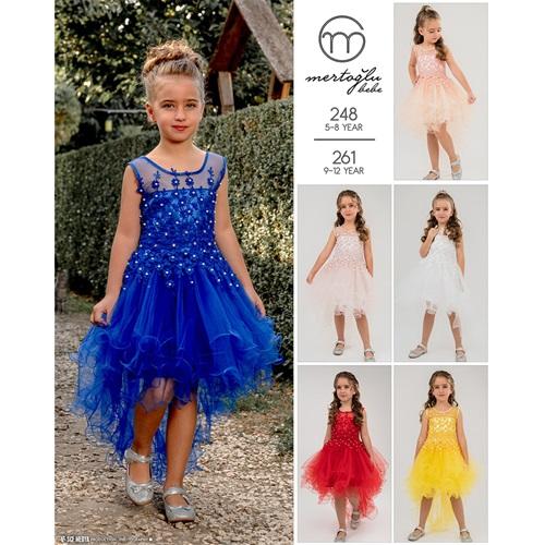 Mertoğlu 248 Kız Çocuk İncili Kuyruklu Abiye 5-8 Yaş