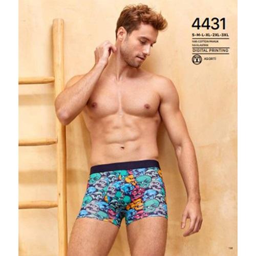 Berrak 4431 Erkek Dijital Baskılı Boxer