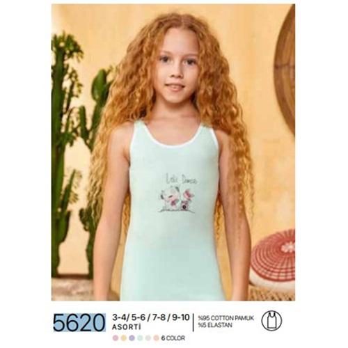 Berrak 5620 Kız Çocuk Geniş Askılı Atlet