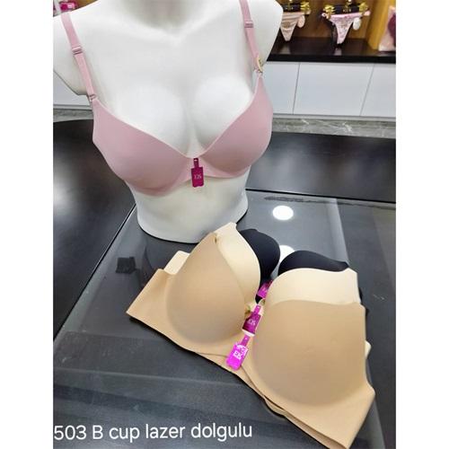F.K 503 Bayan Lazer Kesim Dolgulu Sütyen 80-95