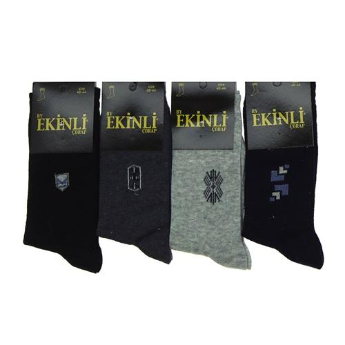 Ekinli 0170 Erkek Likralı Mevsimlik Soket Çorap