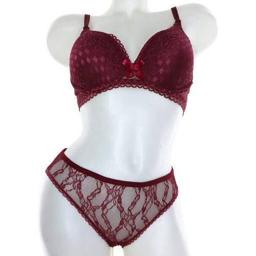 Dökmetaş Bayan Süngerli Dantelli İçi Boş Sütyen Takımı