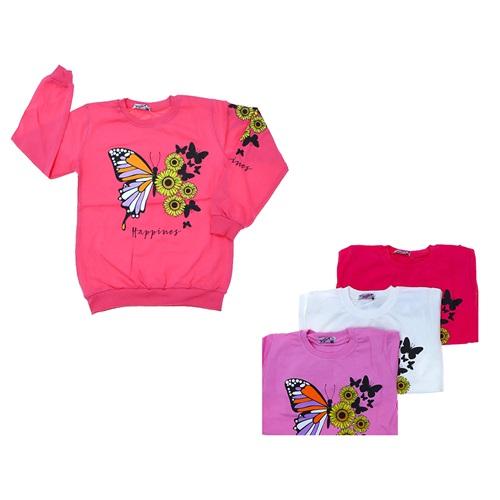 Minika Kız Çocuk Baskılı Penye 2 İp Sweat 11-14 Yaş