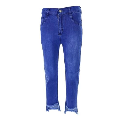 Egecan 3266 Kız Çocuk Paça Tifsitmeli Kot Pantolon 8-12 Yaş