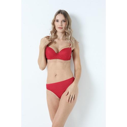 Karaz 2531-B Bayan Dolgusuz Kareli Sütyen Takım 80-95