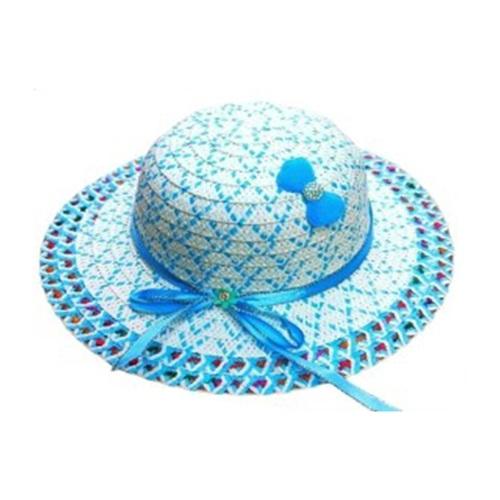 Hertex 13 Kız Çocuk Kenarı Süslü Hasır Şapka 8-12 Yaş