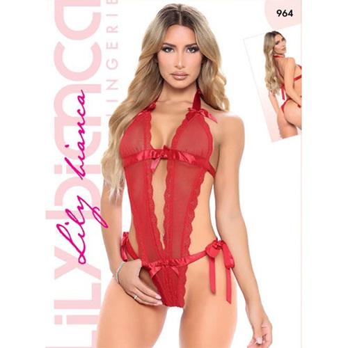 Lily Bicnca 964 Bayan Fantazi Dantelli Babydoll Gecelik