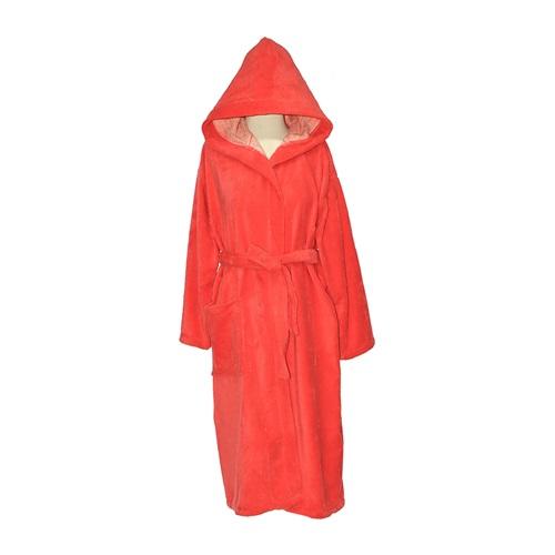 Kaya Tekstil Triya Tekli Düz Kapşonlu Bornoz