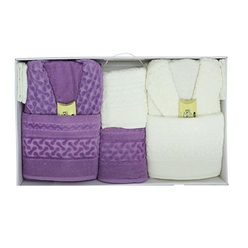 Durul 895 Antik Bornoz Seti 10 Parça - Karışık Renk - STANDART