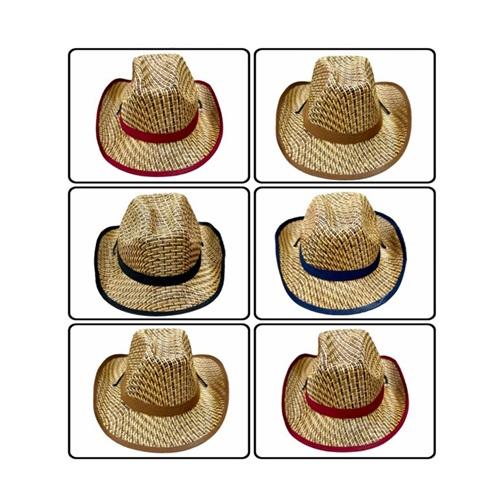 Hertex 22 Erkek Çocuk Plastik Hasır Kovboy Şapka 9-16 Yaş